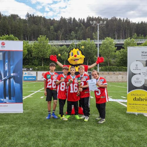 Foto mit Maskottchen