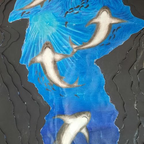 Zeichenwettbewerb Unterwasserwelt Riff Haie