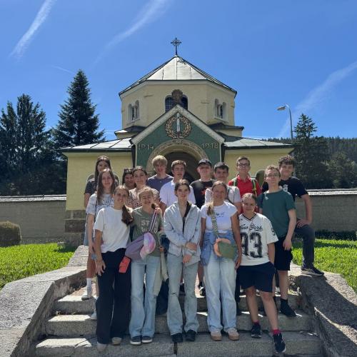 Synagogenbesuch Gruppenfoto