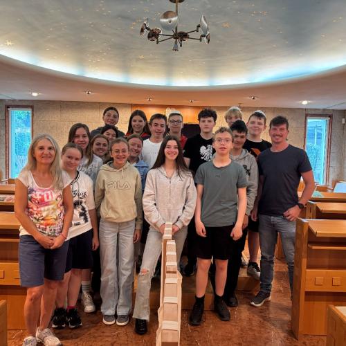 Synagogenbesuch Gruppenfoto