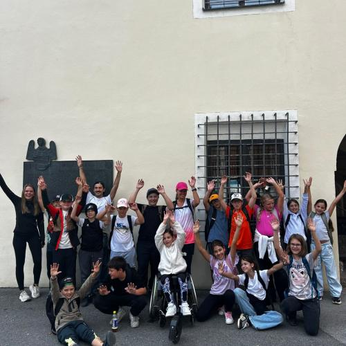 Gruppenfoto beim Alpenzoo Jubel