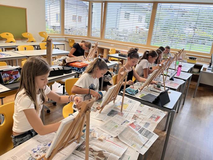 Arbeiten mit Staffeleien